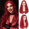 YEESHEDO Descendants - L'ascesa della parrucca rossa lunga riccia parrucca rossa per le donne Halloween Cosplay anime costume party capelli