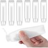 Classicseali 6 tubi vuoti ricaricabili, piccoli contenitori per liquidi, trasparenti a prova di perdite, bottiglie da viaggio in plastica per shampoo, balsami e lozioni (30/50 ml)