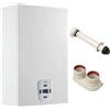 BAXI SCALDABAGNO BAXI ACQUAPROJET+ 14FI AM +NH CAMERA STAGNA 14 LT METANO CON KIT FUMI