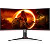 AOC G2 CU34G2XP Monitor PC 86,4 cm (34") 3440 x 1440 Pixel UltraWide Quad HD LED Nero, Rosso [CU34G2XP/BK]