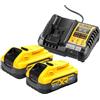 DeWALT DCB1104H2-QW carica batterie con batteria e caricabatteria [DCB1104H2-QW]