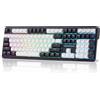 Redragon K745 PRO Guarnizione wireless RGB Gaming Hot-Swap Presa LED frontale sud 108 tasti Tastiera meccanica, Bianco e Nero