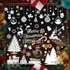 AnNissa Vetrofanie Natalizie per Finestre, 18 Fogli Natale Vetrofanie Addobbi Natale Adesivi Rimovibile Adesivi Natale DIY Alci Babbo Natale Adesivi Natalizi Finestre (Style2 + Style4)