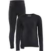 Craft Warm Baselayer set bambino, Black