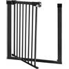 MoMi Cancelletto di Sicurezza 75 - 82 con 2 prolunghe da 7 e 14 cm BLACK