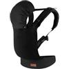 MoMi Marsupio Front & Back Fino a 20 Kg COLLET BLACK