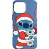Disney Santa Stitch and Scrump Holiday pervinca blu Custodia per iPhone 16 Pro Max