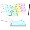 Gicaprice - Blocchetti Numerati Da 1 A 1000 - Formato 13 x 6 cm - Confezioni Da 10 Blocchi Colorati Misti Per Eventi, Feste, Fiere, Lotterie E Sorteggi + PENNA TOUCH OMAGGIO GICAPRICE