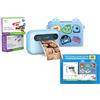 MYFIRST Fotocamera Istantanea per bambini MYFIRST Camera Insta 20 + 400 fogli stampa, 26 megapixel, dislay a colori da 3", obiettivo selfie, Blu