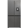 CANDY Frigorifero americano CANDY CFQQ5T817EWPS, Sistema Multi Flow: Sì; raffreddamento frigorifero: No Frost; congelatore: Frost, Capacità netta totale 463 l, Rumorosità: 35 dB(A), Dispenser acqua, Dimensioni: L 83,3 cm A 181,5 P 65 cm, Inox Look, …