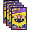 SparklyHome Cornice per fumetti, confezione da 4, protezione UV, colore nero, per libri a fumetti attuali fino a 16 x 26 cm, da parete o da tavolo