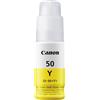 CANON RICARICA INCHIOSTRO ORIGINALE 50 PER CANON MEGATANK GIALLO 70 ML - CANON - 3405C001