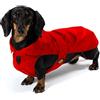 Fashion Dog Cappotto Imper. con Imbot. Staccabile per Bassotto art. 139 | Taglia 39 | Rosso - Fashion Dog - Cappotto Impermeabile con Imbottitura Staccabile Rosso per Bassotto - Taglia 39 - Rosso