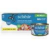 Schesir Cat Lattina in Gelatina Multipack 6x85G TONNETTO CON PESCE AZZURRO