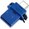 Verbatim 49966 32 GB Dual Chiavetta USB con doppio connettore USB Tipo C USB-C/USB 3.0 Drive, Blu