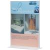 Q-Connect Porta-avvisi Q-Connect in polistirolo con base a T trasparente per formato 15x7xH.21,3 cm - KF04175