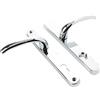 Yale P-YSHMK3LL-PC MK3 Maniglia per porta di sicurezza, finitura cromata, alta sicurezza, centro 92 mm, distanza fori di fissaggio 215 mm, protezione cilindro integrato