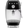 Smeg Macchina da Caffè Espresso Manuale con Cold Brew - Estetica 50's Style, Nero Lucido