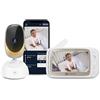 Motorola Nursery VM85 Connect Baby monitor con telecamera - Wi-Fi e app mobile, display da 5, visione notturna, panoramica/inclinazione, conversazione bidirezionale, ninne nanne