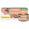 Schesir Cat Lattina in Gelatina Multipack 6x85G TONNETTO CON SALMONE