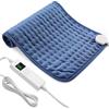 OneAmg Termoforo Elettrico Lombare, 30x60cm Termoforo Lombare Ricaricabile Con timer di 4 ore e 6 Livelli di Riscaldamento Spegnimento Automatico, Lavabile Cuscino Elettrico Riscaldante Blu