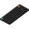 nuphy Air75 V3 Tastiera meccanica wireless sostituibile a caldo, 84 tasti, 75% tastiera a basso profilo personalizzata con manopola, retroilluminazione RGB, assemblata a giunto, compatibile con