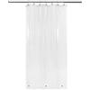 Barossa Design - Tenda da doccia stretta con 3 magneti, 91,4 x 198,1 cm, impermeabile PEVA per piccole e lunghe stanze, senza PVC, occhielli in metallo, 36 x 78 cm