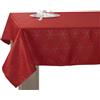 Le linge de Jules Tovaglia Lurex facile da pulire, colore: bordeaux argentato, rettangolare, 150 x 350 cm