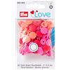 Prym - Prym Love Red (12,4 mm) Premere dispositivi di fissaggio - 1 unità