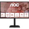 Aoc Monitor PC 27" Quad HD LED 2560 x 1440 Pixel 350 cd/m2 4 ms Nero Q27E4CV E4 AOC