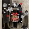 kina - UVNT0050 Vetrofanie Natalizie Adesivi Decorazione Vetrine Negozi Trasparente Removibile Riposizionabile - Finestre Kit Natale Ing Merry Christmas Buone Feste Happy New Year 90x35 cm