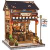 Does not apply Book Nook - Casa Delle Bambole in Miniatura Con Luce LED E Protezione Dalla Polv
