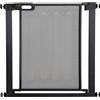 PawHut Cancellino per Cani Estensibile a Pressione con Chiusura Automatica, Acciaio e ABS, 75-82x76 cm, Nero | Aosom Italy