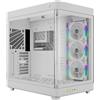 Gamdias Case Gamdias NESO P1 PRO - Full Tower ATX, doppio vetro panoramico, 3 ventole di aspirazione inversa AEOLUS P2 integrate, Bianco