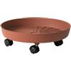 Euro3plast Sottovaso con Ruote da 25 a 48 cm