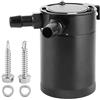 KIMISS oil catch can-KIMISS Oil Can Universal 500ml 2-Port Oil Catch Can Accessorio Serbatoio in Lega di Alluminio con deflettore