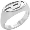Diesel Anello Jewelry DX1475040-22 Marca, Estándar, Metallo, Nessuna pietra preziosa, 10, Tono argento