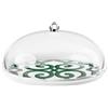 GUZZINI Set Tortiera Natalizia Harmonia Melamina D 30,4 Cm H 15 Cm Table Decor Bianco Verde