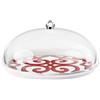 GUZZINI Set Tortiera Natalizia Harmonia Melamina D 30,4 Cm H 15 Cm Table Decor Bianco Rosso
