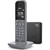 Gigaset CL390 Telefono Cordless, Funzione Black List e Non disturbare, Vivavoce, Display Ampio, Standard, Grigio [Versione Italiana]