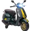 BricoShop24 Vespa Sprint Elettrica per Bambini 12V Verde Luci LED Moto Scooter