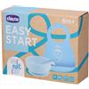 Chicco Set Pappa Silicone 6m+ Azzurro 1 pz Altro