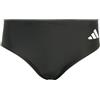 adidas Homme 3 Stripes Swim Trunks, Black/White, L