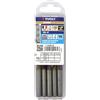 Tivoly 11456160800 - Set di 10 punte premium Tbx 4f HSS Cobalt Revetu Blade, affilatura 4 lati Ø 8 mm