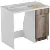 Colavene - Lavapanni DUO per inserimento lavatrice vasca a destra con cesto e tavola lavaggio 106X60Xh89 - 24161 : Finitura colacril - Verde