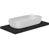 SCARABEO CERAMICHE SCARABEO - GLAM 76 lavabo in ceramica d'appoggio 76x39cm [bianco lucido] - 1803