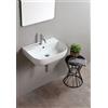 SCARABEO CERAMICHE SCARABEO - GLAM 55/S lavabo in ceramica d'appoggio o sospeso 55x42cm [bianco lucido] - 1811
