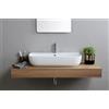 SCARABEO CERAMICHE SCARABEO - GLAM 75/S lavabo in ceramica d'appoggio o sospeso 75x42cm [bianco lucido] - 1812