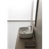SCARABEO CERAMICHE SCARABEO - MOON 42R H18 lavabo in ceramica d'appoggio 42x42 cm [bianco lucido] - 5504