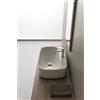 SCARABEO CERAMICHE SCARABEO - MOON 70R H18 lavabo in ceramica d'appoggio 72x42 cm [bianco lucido] - 5505